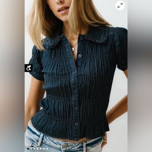 Bohme Maddie smocked blouse